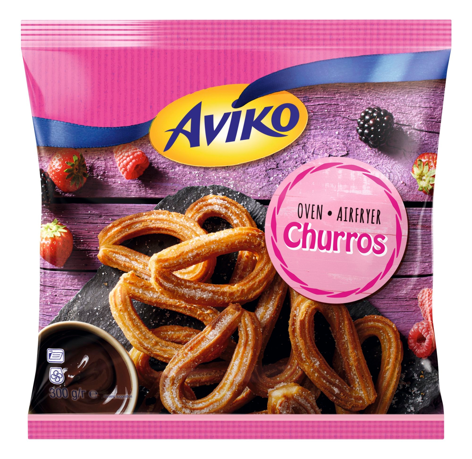 aviko spröda churros för ugn eller airfryer