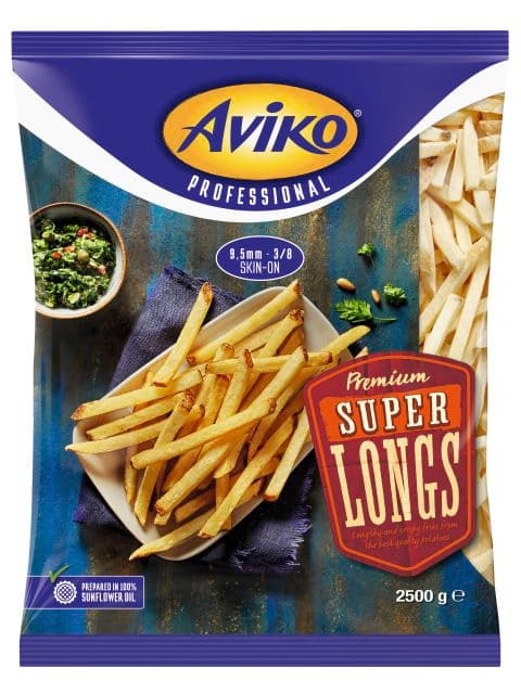 aviko pommes frites super longs 9,5 mm skin on