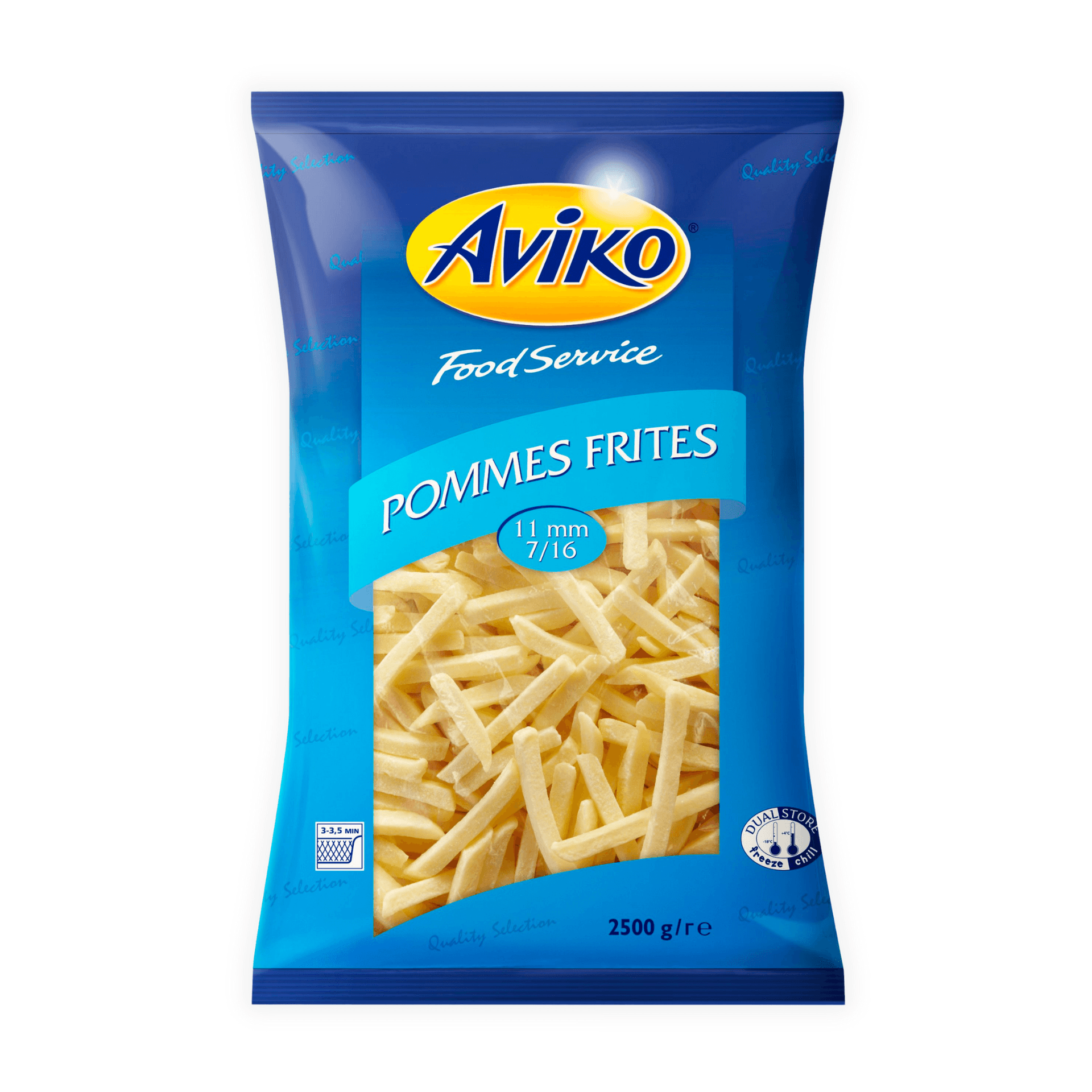 aviko pommes frites 11 mm klassisk fries food service pack shot