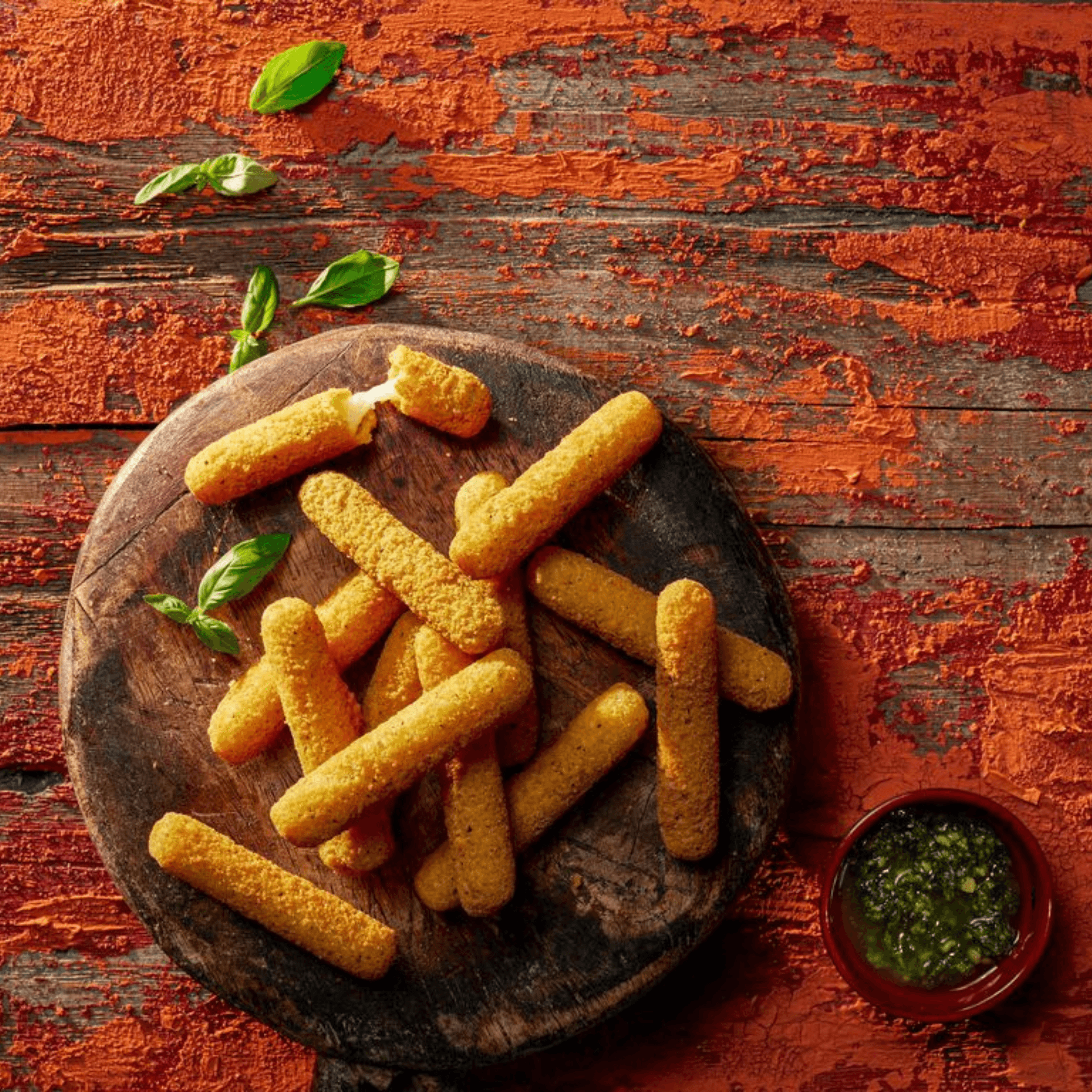 mozzarella sticks serveringsförslag med dipp