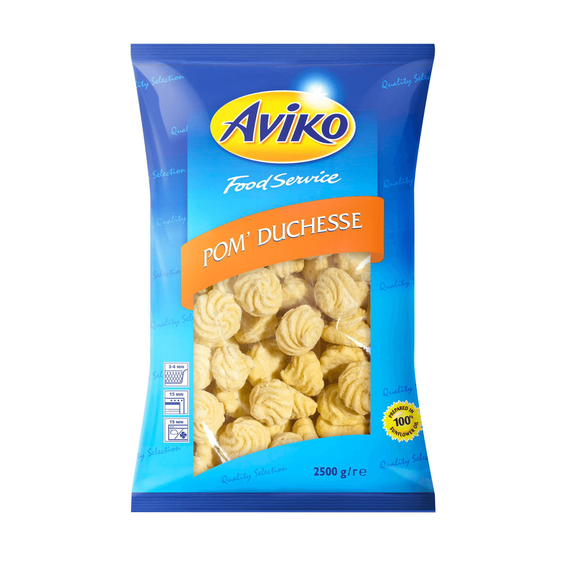 packshot aviko pom duchesse