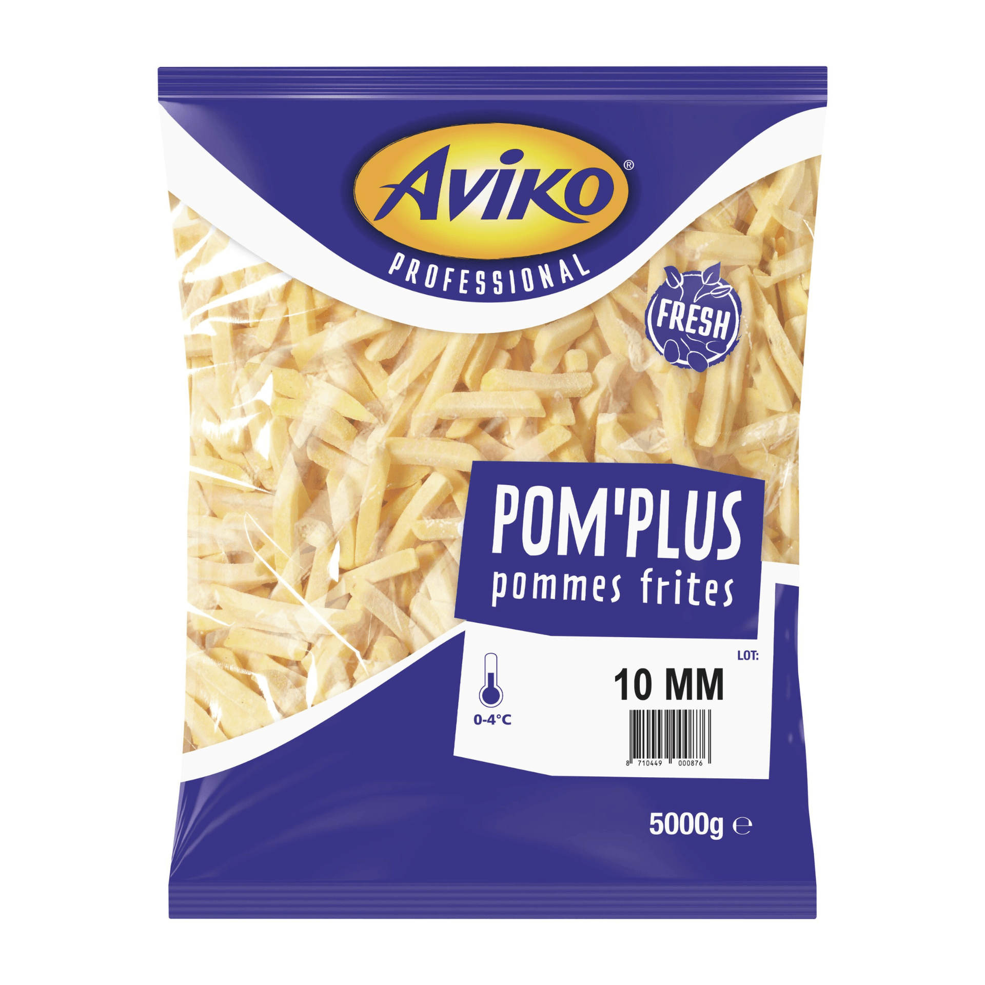 pom plus 10 mm färska pommes frites aviko förpackning