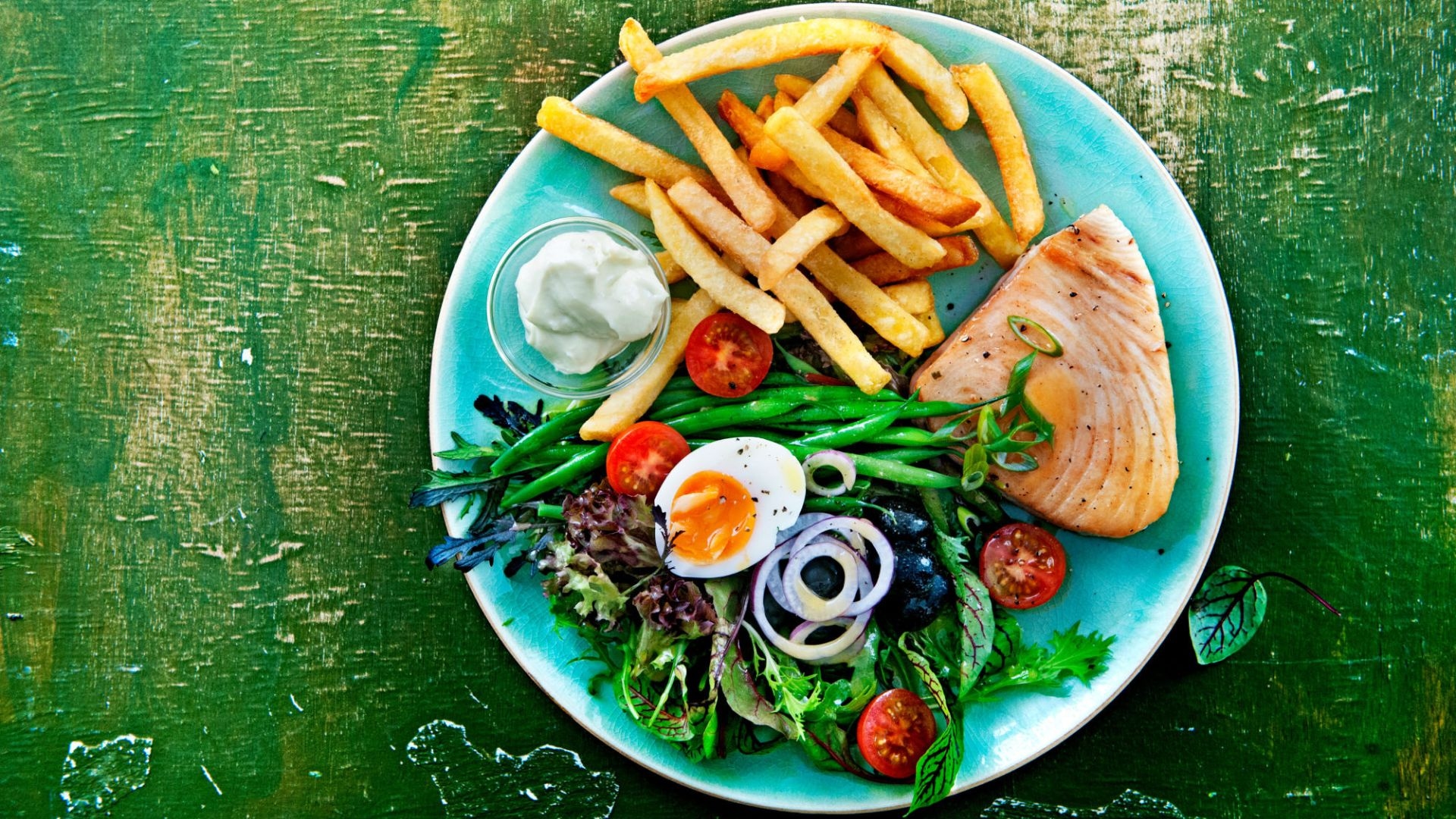 pommes frites super crunch fresh 11 mm serveringsforslag lax och sallad