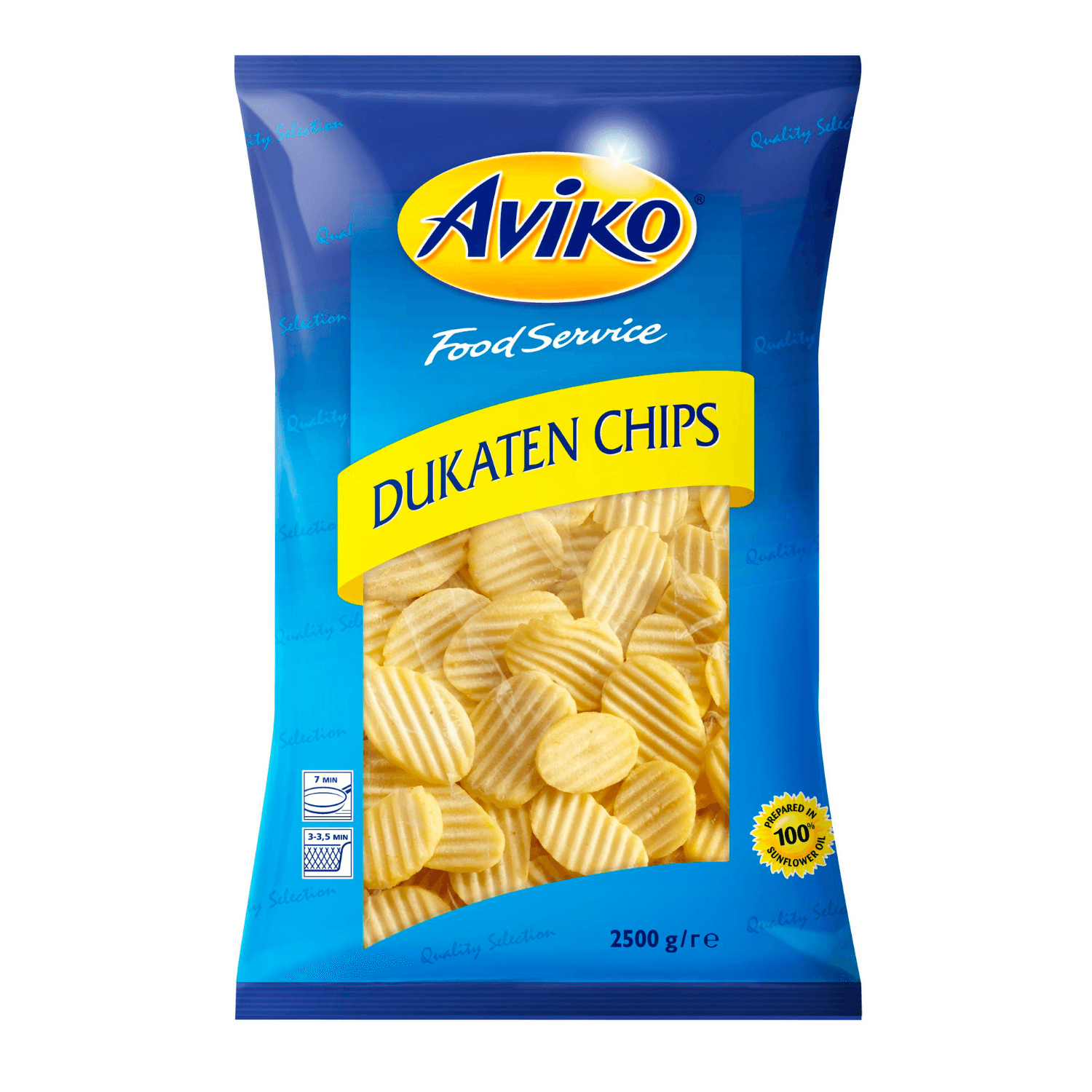 packshot aviko dukaten räfflade potatisskivor