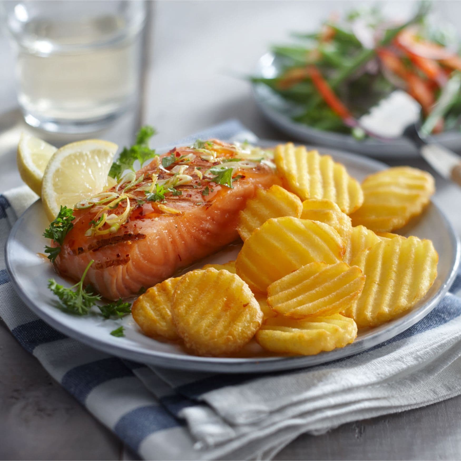 serveringsförslag aviko räfflade potatisskivor foodservice