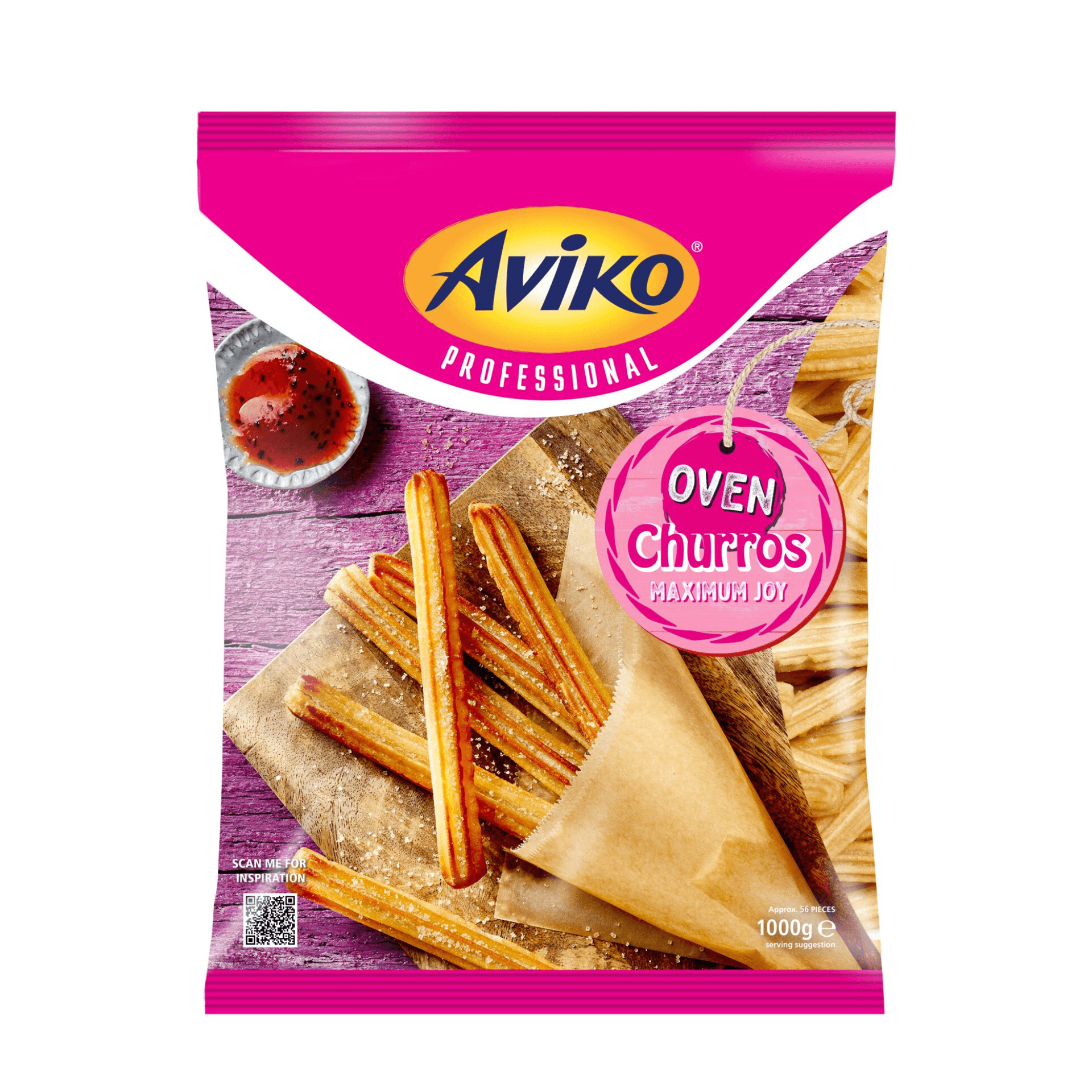 förpackningsbild aviko churros för ugn