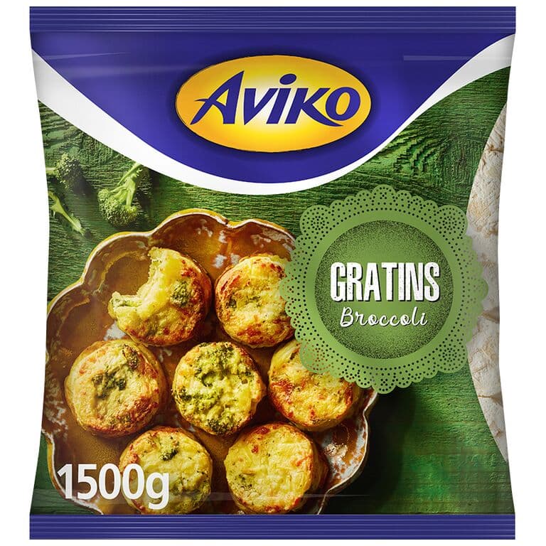 förpackning aviko potatisbakelse broccoli