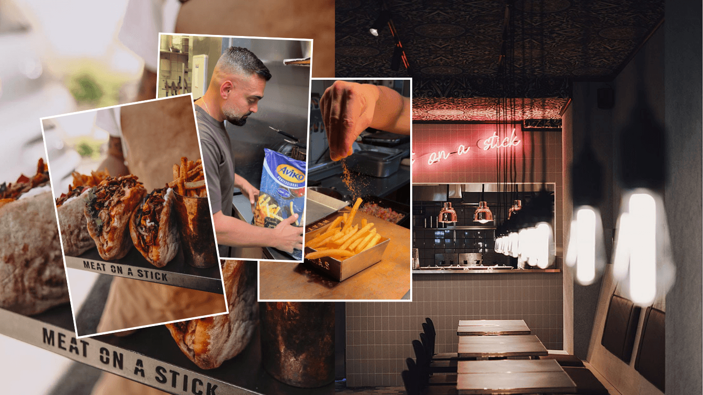 jiray seropian meat on a stick och aviko super crunch pommes frites