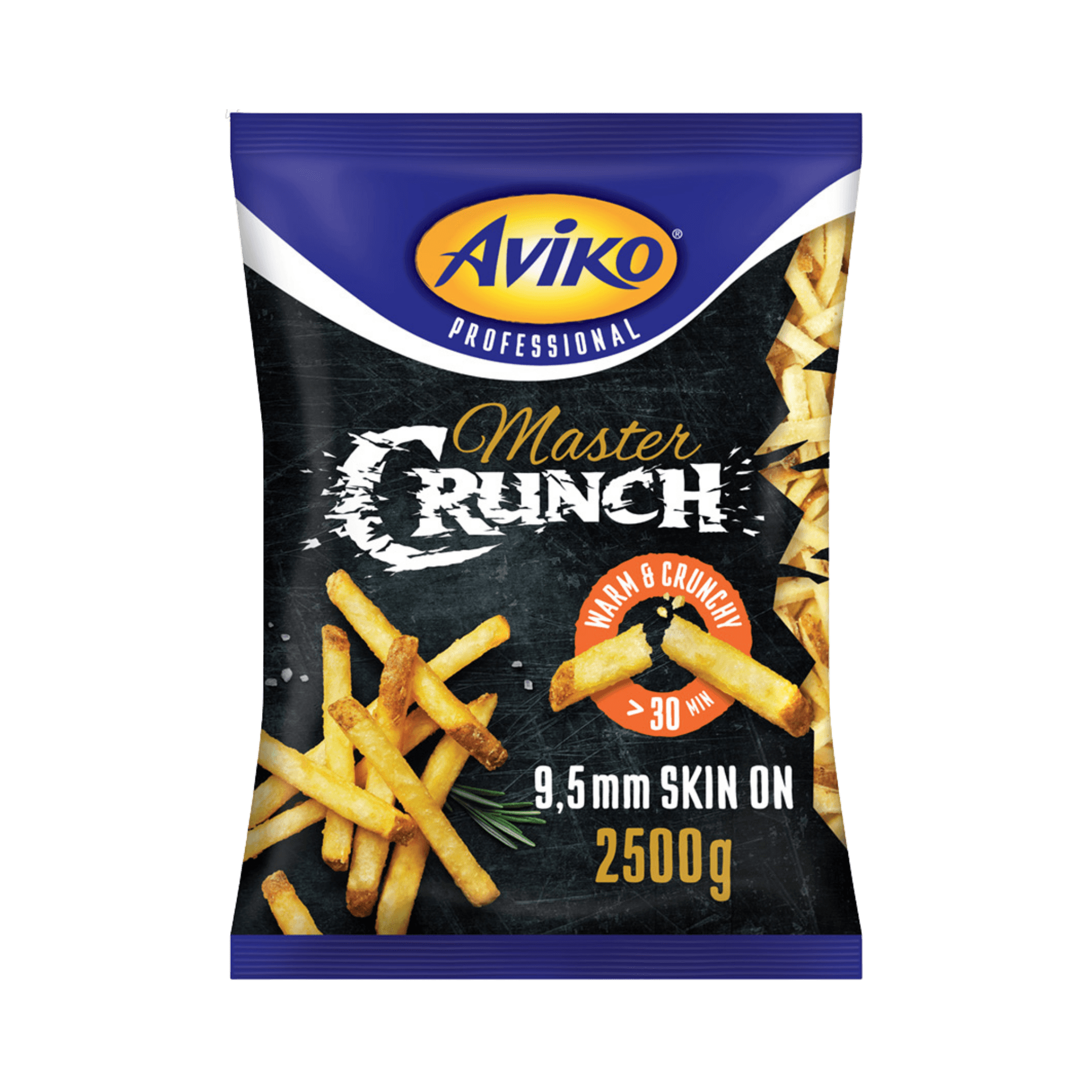 master crunch 9,5 mm skin on pommes frites fries packshot